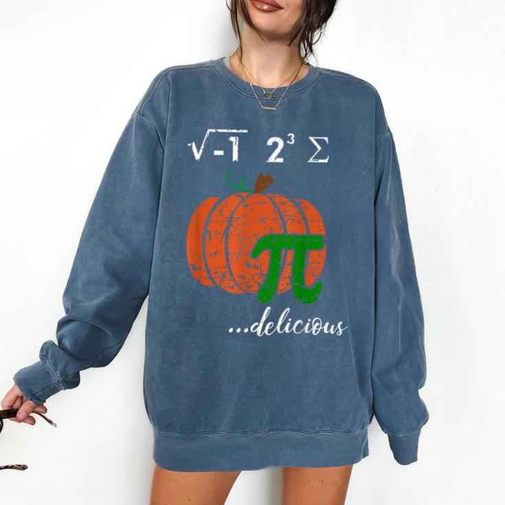 I Ate Some Pumpkin Pi Pie Math Teacher Halloween For Men Women Kids Comfort Colors Sweatshirt
