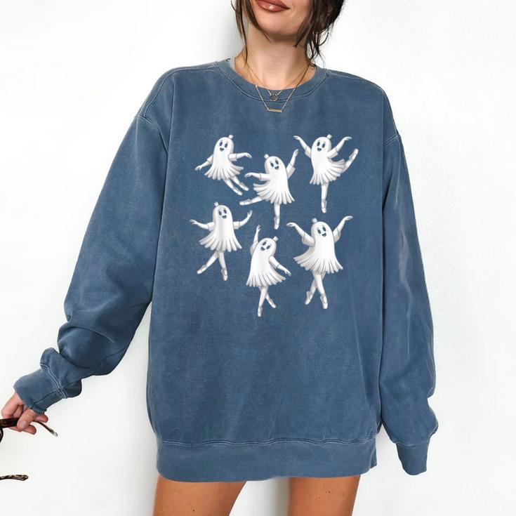 Ballet Ghost Dancer Spooky Dance Teacher Halloween Costume Comfort Colors Sweatshirt