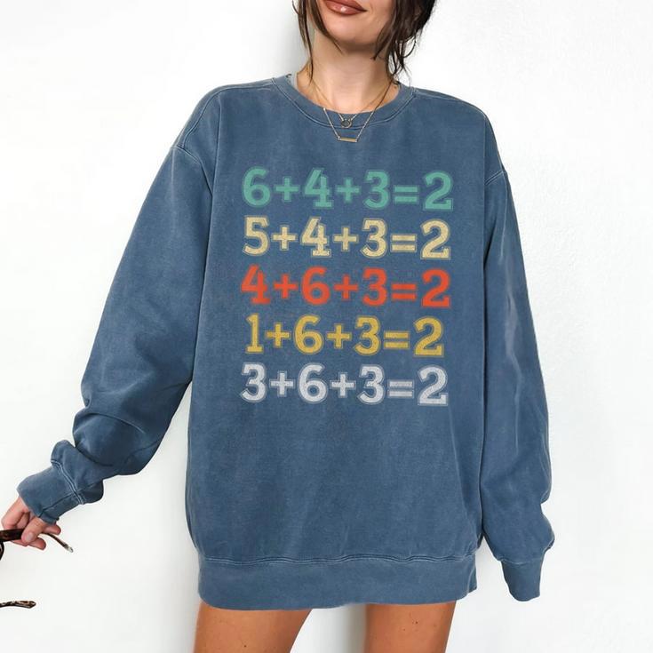 Baseball Math Sports Double Play Teacher School 2022 Comfort Colors Sweatshirt