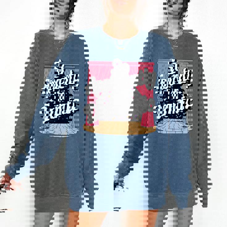 Best Theatre Art For Men Women Musical Drama Teacher Theater Comfort Colors Sweatshirt