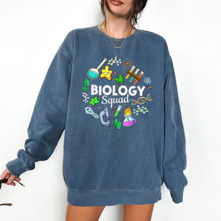 Biology Squad Science Teacher Student Biologist Comfort Colors Sweatshirt
