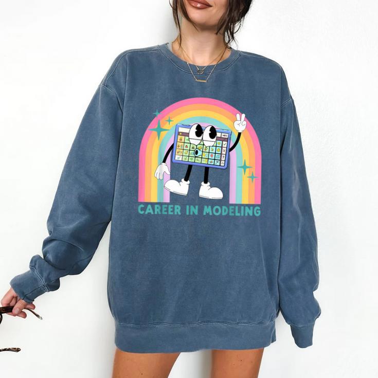Career In Modeling AAC Teacher SLP SPED Communication Autism Comfort Colors Sweatshirt