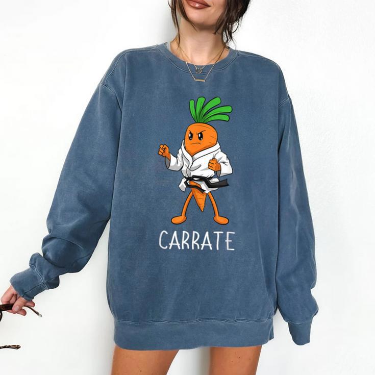 Carrate Karate Carrot Student Teacher Trainee Trainor Comfort Colors Sweatshirt