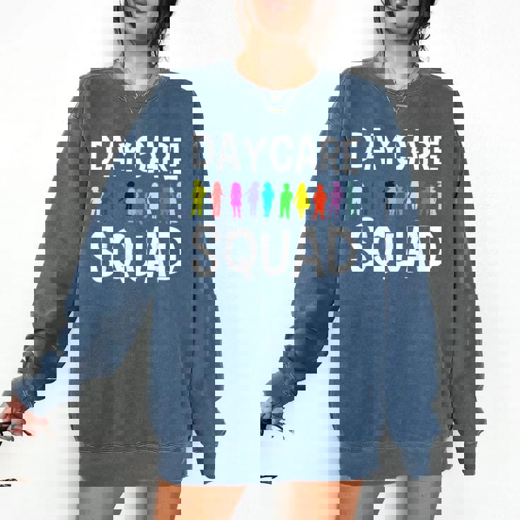 Childcare Daycare Squad Daycare Teacher Men Women Comfort Colors Sweatshirt