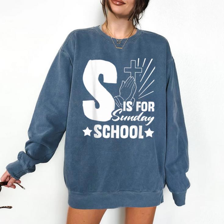 Christian Teacher S Is For Sunday School Essentials Comfort Colors Sweatshirt