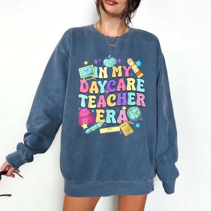 In My Daycare Teacher Era Daycare Provider Kids Comfort Colors Sweatshirt