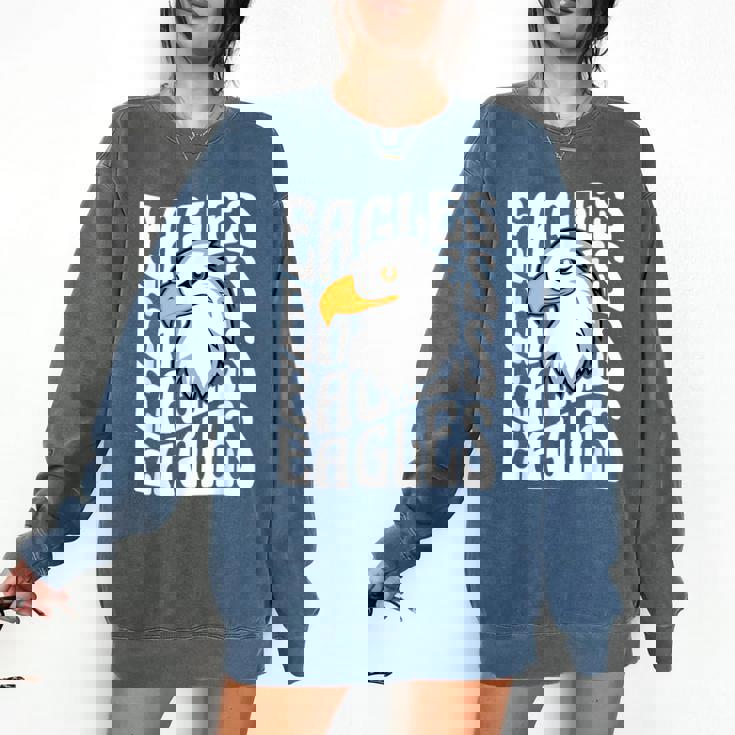 Eagles School Sports Fan Team Spirit Teacher Parent Student Comfort Colors Sweatshirt