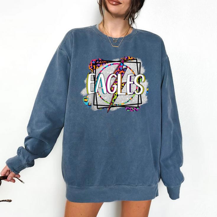Eagles Teacher School Sports Fan Team Spirit Comfort Colors Sweatshirt