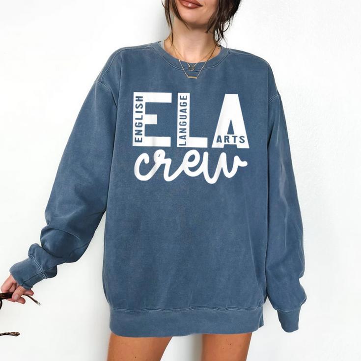 English Language Art Teacher Crew ELA Squad English Teacher Comfort Colors Sweatshirt