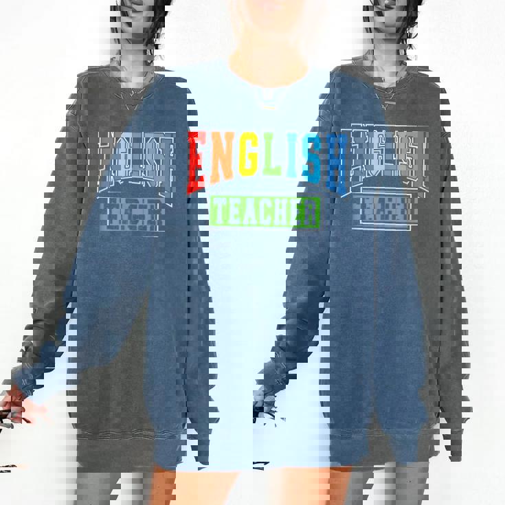 English Teacher Men Women Grammar Class English Teacher Comfort Colors Sweatshirt