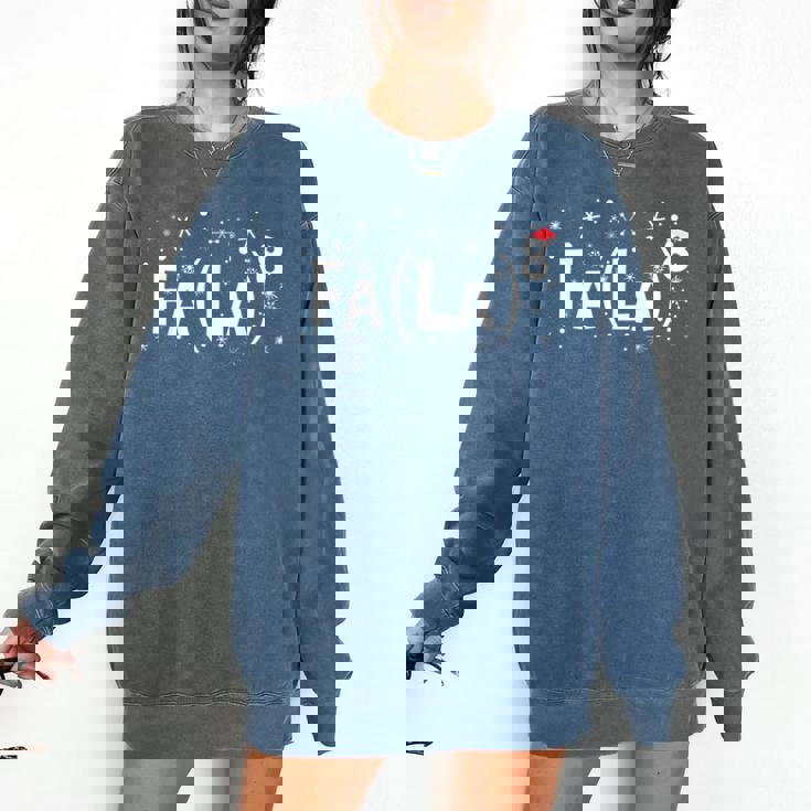 Fa La 8 Shirt Math Teacher Christmas Comfort Colors Sweatshirt