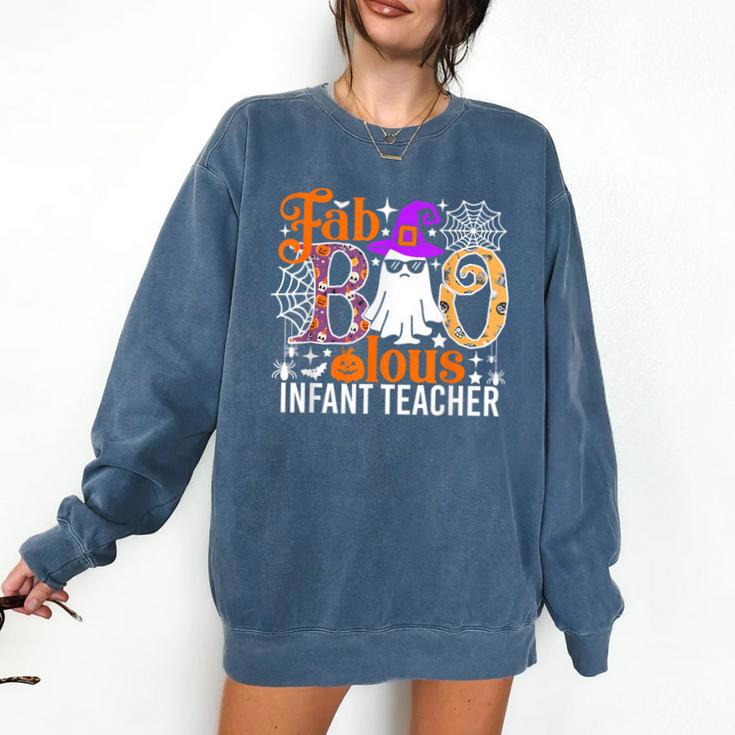 Fab Boo Lous Infant Teacher Halloween Costume Comfort Colors Sweatshirt
