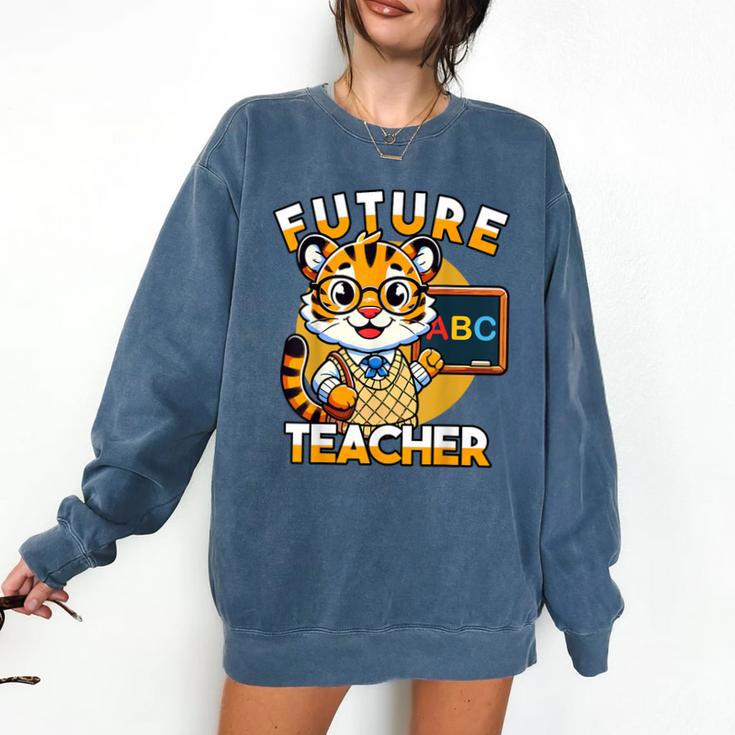 Future Teacher Graphic For Boys Inspiring Young Minds Comfort Colors Sweatshirt