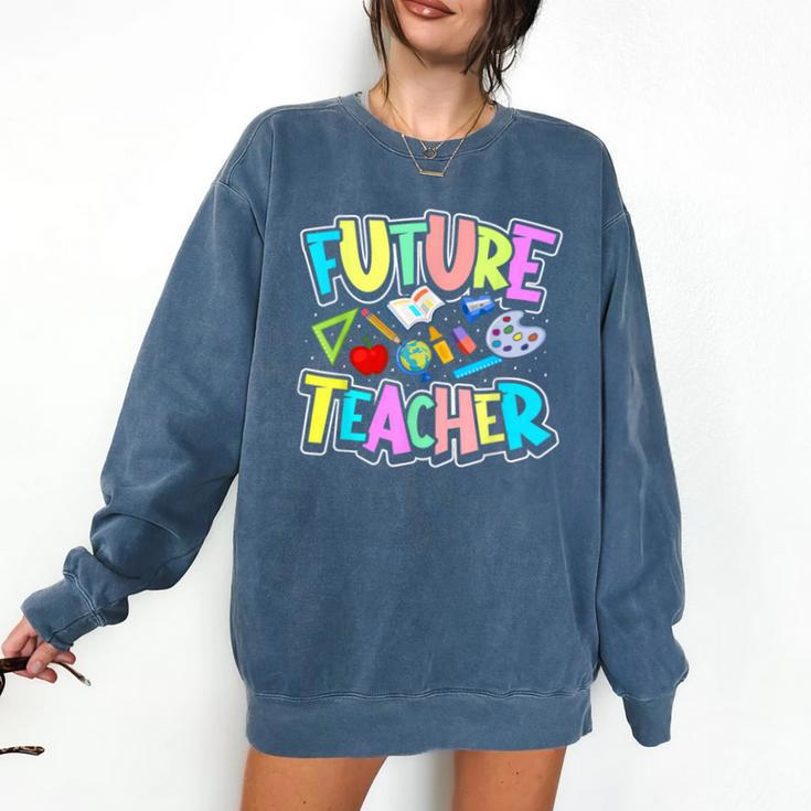 Future Teacher Kid's Career Comfort Colors Sweatshirt