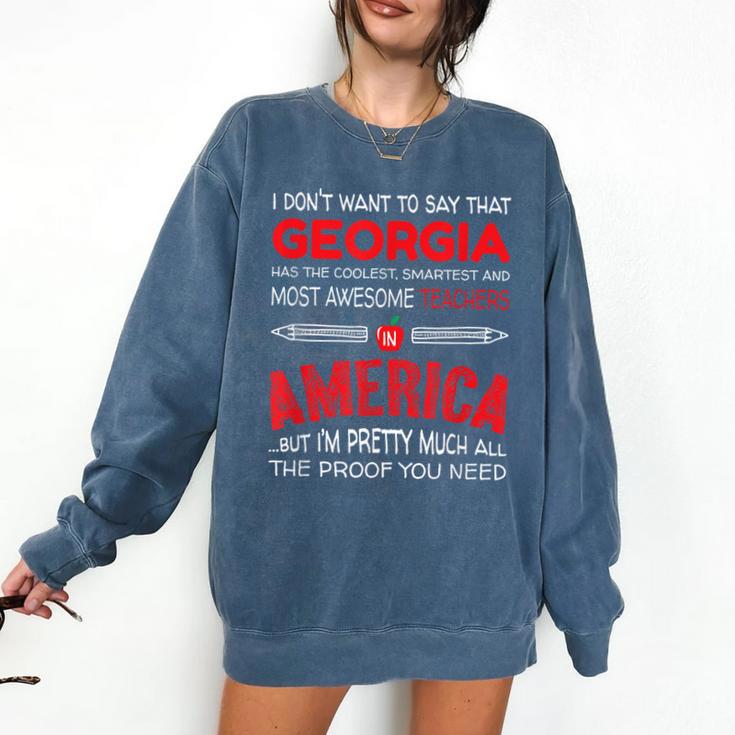 Georgia Teachers Classroom Tshirt Comfort Colors Sweatshirt