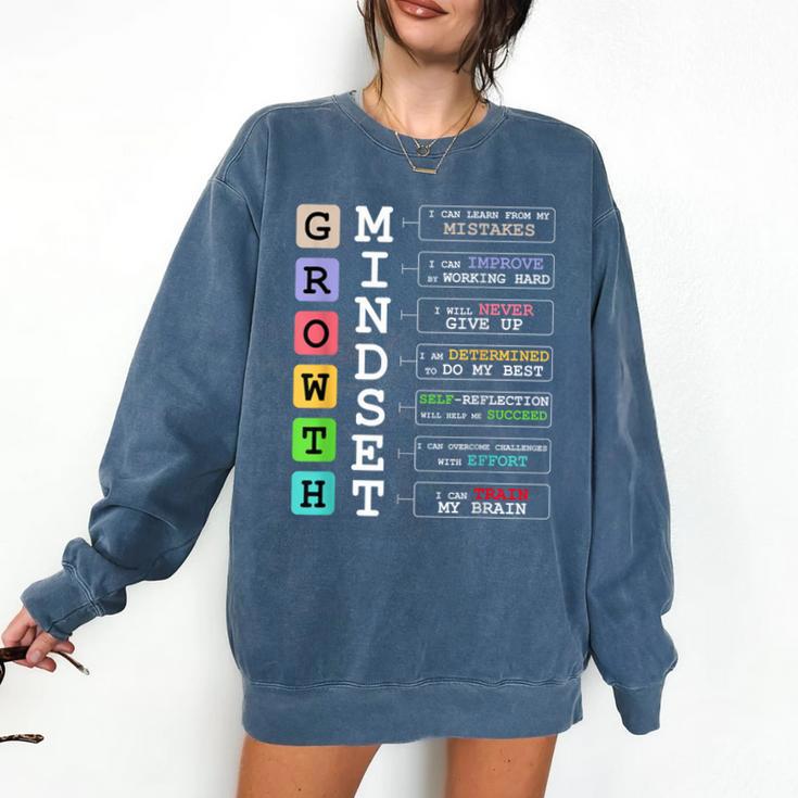 Growth Mindset Shirt Positive School Classroom Teacher Comfort Colors Sweatshirt