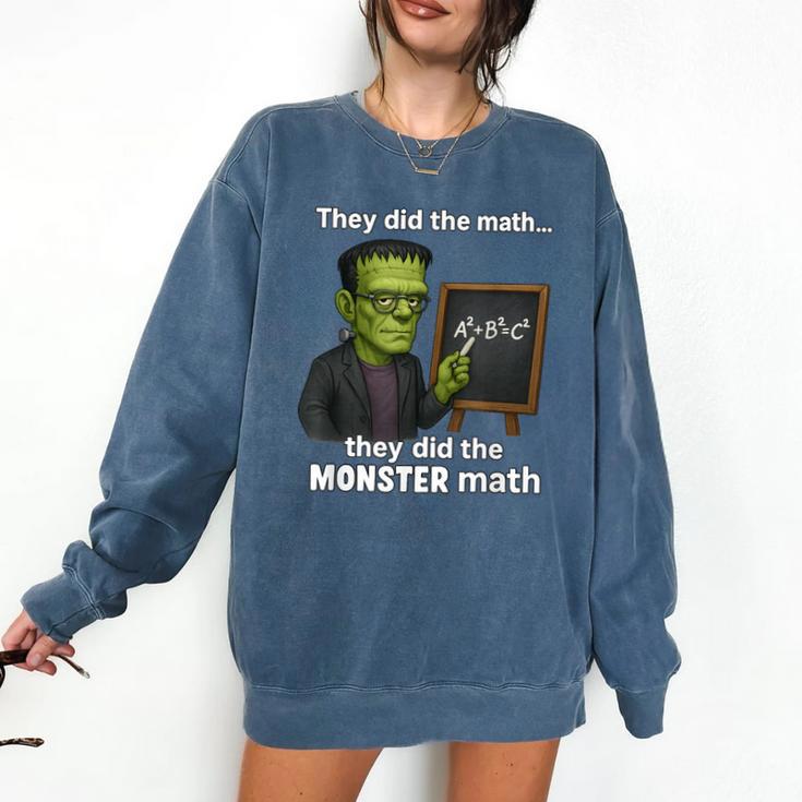 Halloween Monster Math Pun Teacher Humor Comfort Colors Sweatshirt