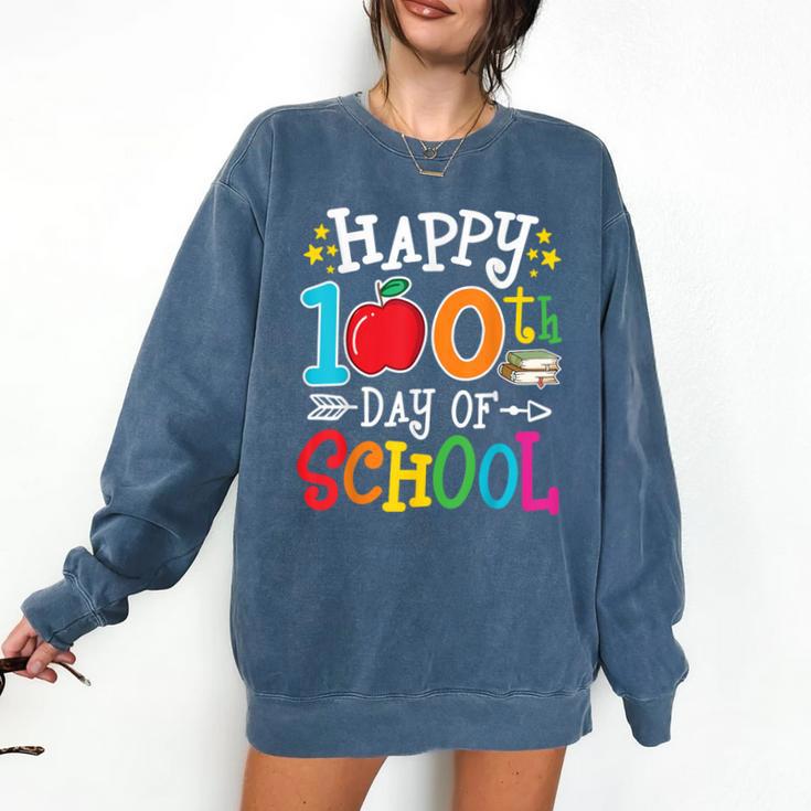 Happy 100th Day Of School Teachers 100 Days Of School Kids Comfort Colors Sweatshirt