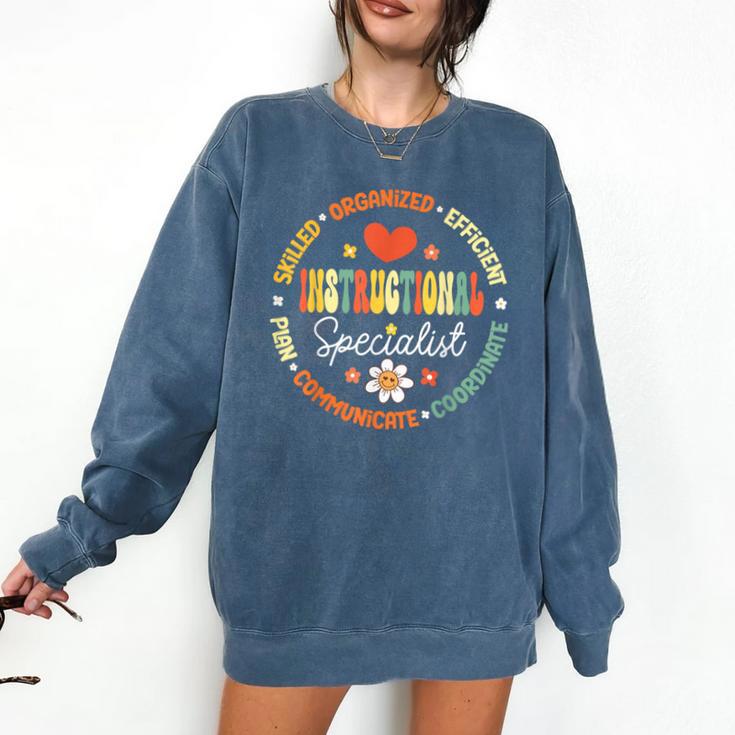 Instructional Specialist School Cute Academic Teacher Comfort Colors Sweatshirt