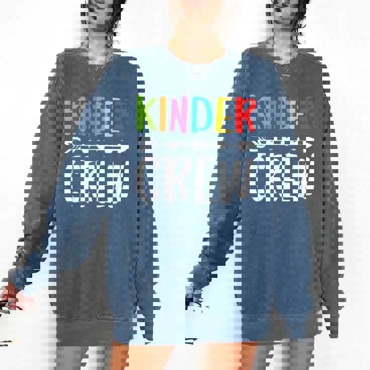 Kinder Crew Shirt Kindergarten Boy Girl Student Teacher Comfort Colors Sweatshirt