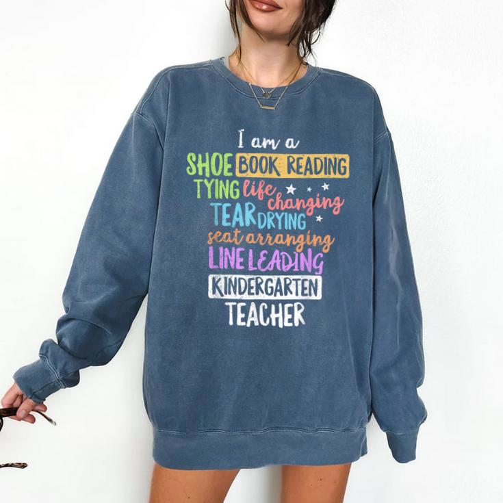 I Am A Kindergarten Teacher Shirt Creative Comfort Colors Sweatshirt