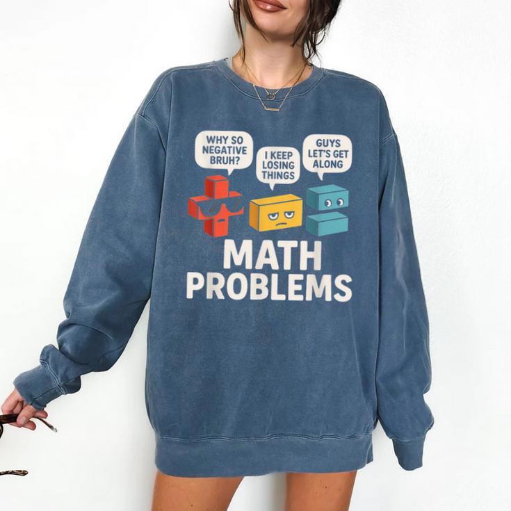 Math Problems Symbols Teacher Back To School Girl Boy Comfort Colors Sweatshirt