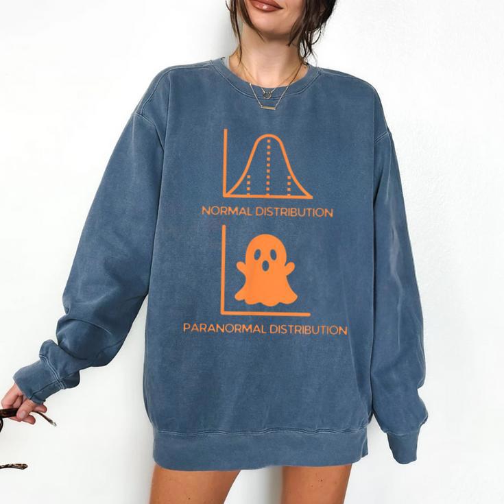 Math Statistics Normal Paranormal Distribution Teacher Comfort Colors Sweatshirt