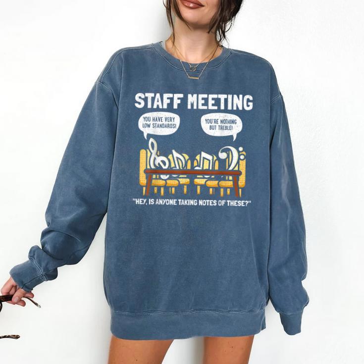 Music Theory Musician Music Teacher Musical Notes For Men Women Girls Kids Comfort Colors Sweatshirt