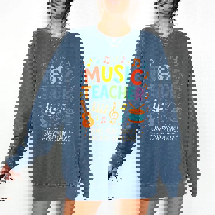 Music Teacher Music Sing Play Dance Choir Piano Comfort Colors Sweatshirt