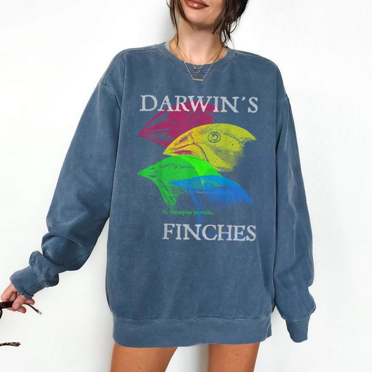 Nerdy Darwin's Finches Evolution Science Biology Teacher Comfort Colors Sweatshirt