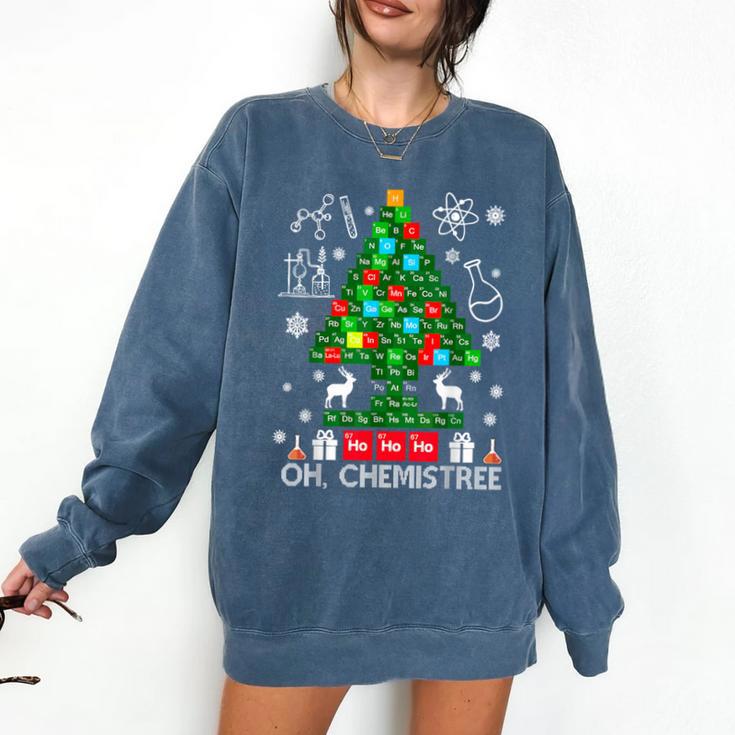 Oh Chemistree Scientist Chemical Christmas Xmas Teacher Comfort Colors Sweatshirt