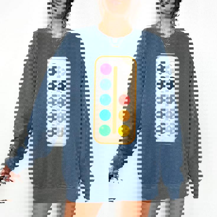 Paint Palette ArtSet Halloween Costume For Teachers Students For Men Women Kids Comfort Colors Sweatshirt