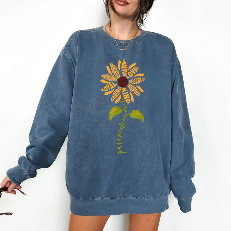 Paraprofessional Para Sunflower Teacher Back To School Comfort Colors Sweatshirt