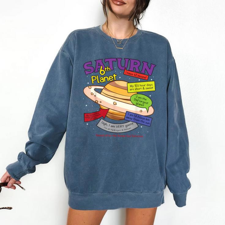 Perfect Planets Teachers Shirts Saturn For Solar System Comfort Colors Sweatshirt