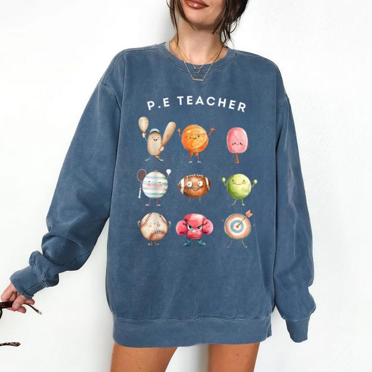 Physical Education Teacher PE Teacher Specials Back School Comfort Colors Sweatshirt