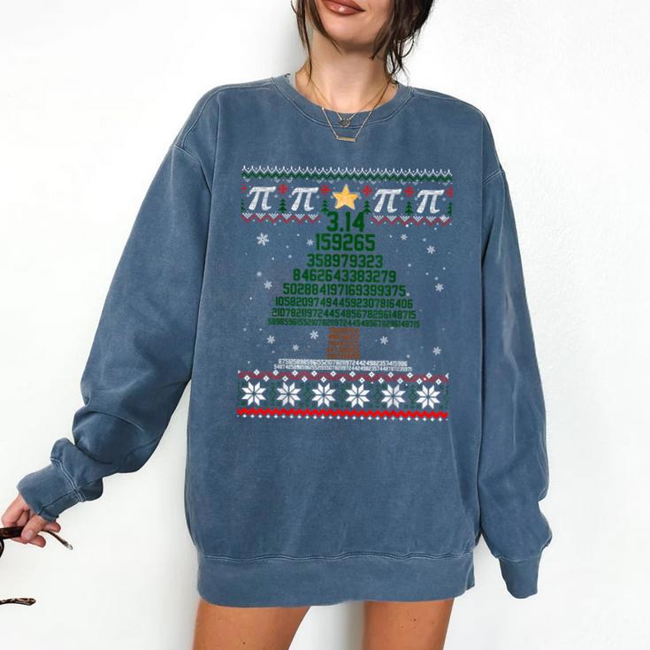 Pi Tree Christmas Math Teacher Ugly Sweater Men Women Kids Comfort Colors Sweatshirt