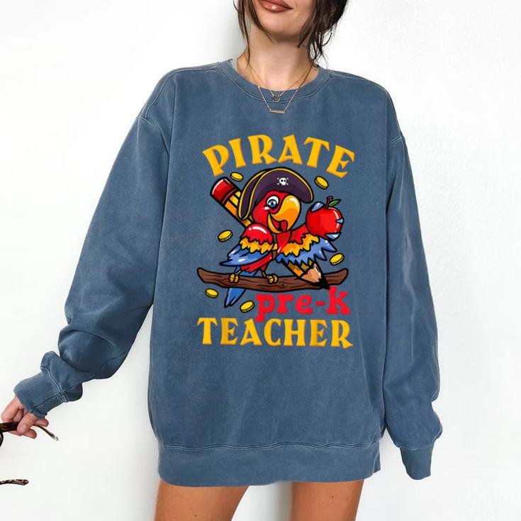 Pirate Pre-K Teacher Preschool Halloween Comfort Colors Sweatshirt