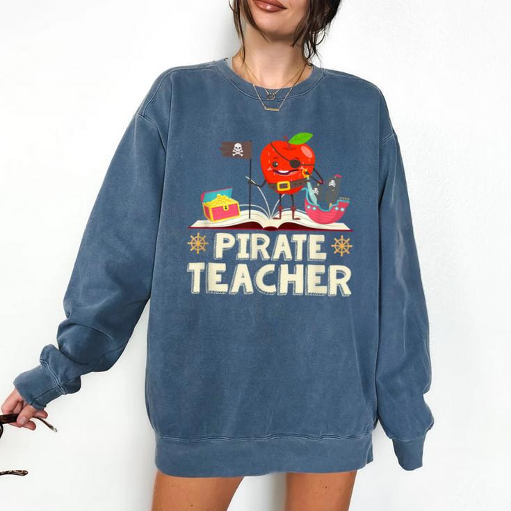 Pirate Teacher Men Women Kids Comfort Colors Sweatshirt
