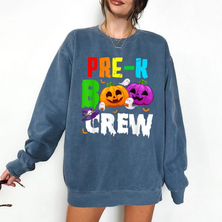 Pre K Boo Crew Halloween Costume Teachers Kids Comfort Colors Sweatshirt