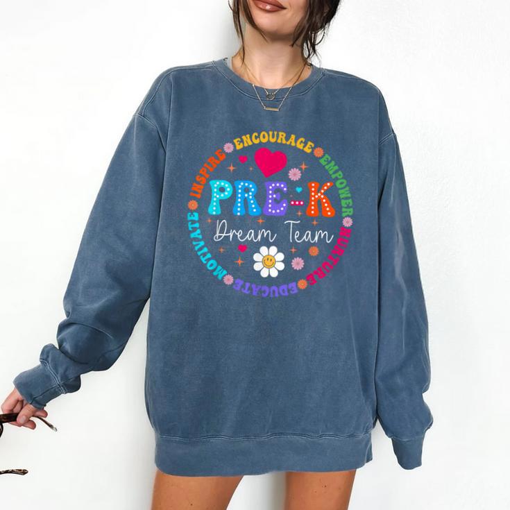 Pre K Dream Team Back To School Boys First Day Teacher Comfort Colors Sweatshirt