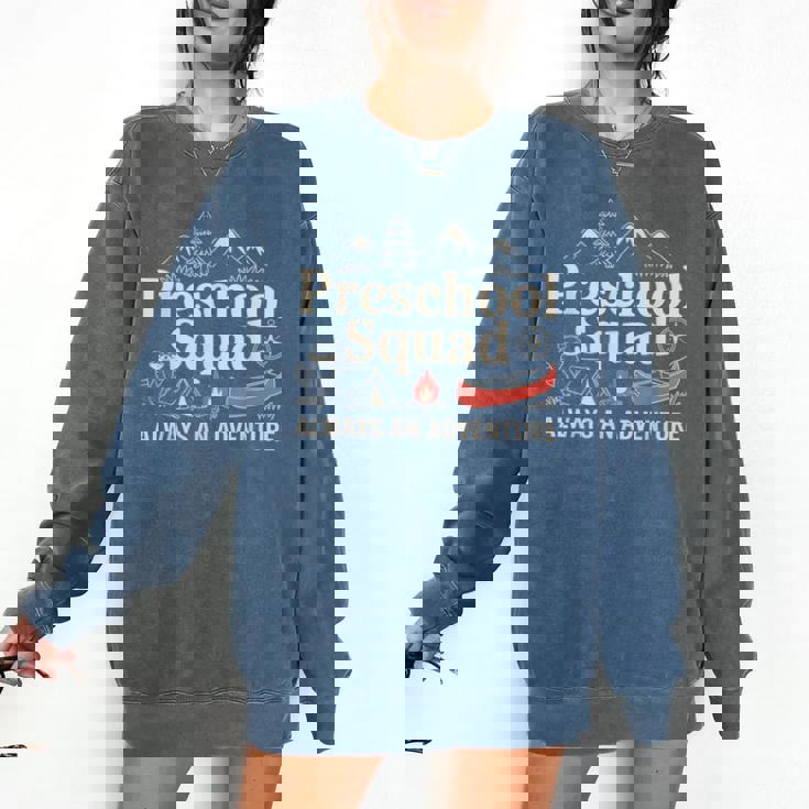 Pre-K Squad Adventure Camping Preschool Teacher Boy Girl Kid Comfort Colors Sweatshirt