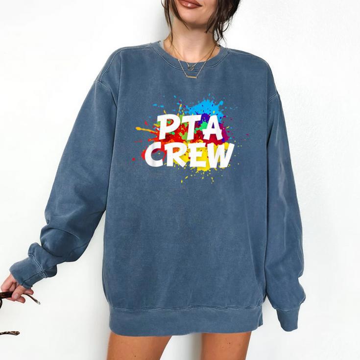 PTA Crew Back To School Volunteer Board Mom Parent Teacher Comfort Colors Sweatshirt