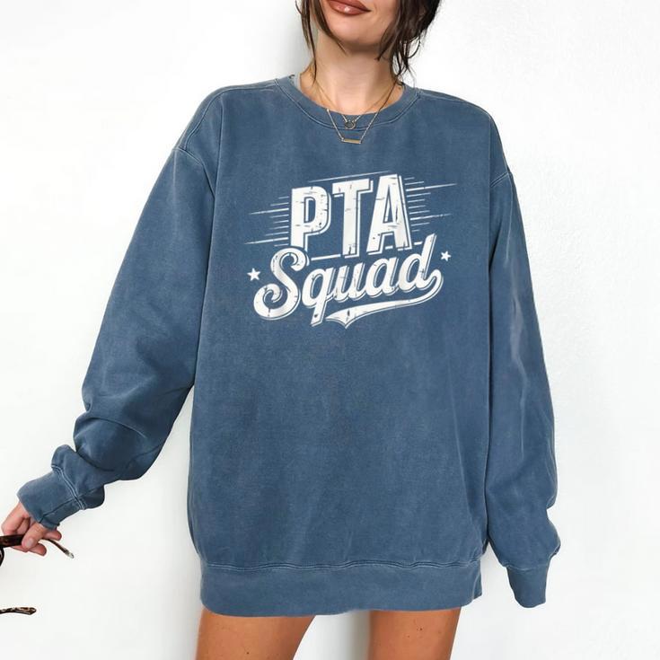 PTA Squad Parent Teacher Association Back To School Teacher Comfort Colors Sweatshirt