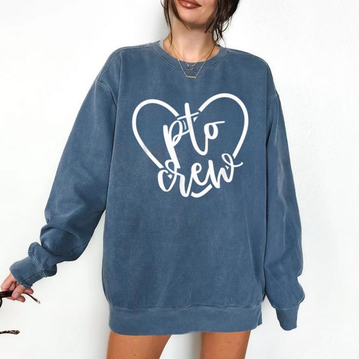 PTO Crew Back To School Matching Group Parent Teacher Comfort Colors Sweatshirt