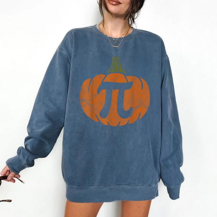 Pumpkin Pi Math Teacher Halloween Thanksgiving Day Costume Men Women Kids Comfort Colors Sweatshirt