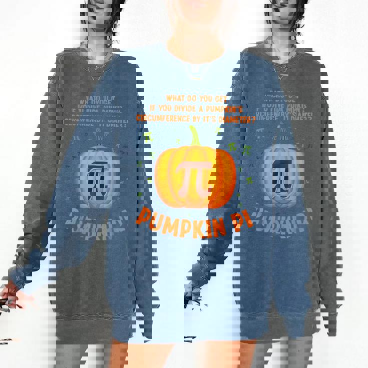 Pumpkin Pie Pi Math Teacher Shirt Halloween Men Adult Comfort Colors Sweatshirt
