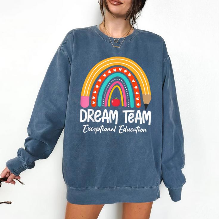 Rainbow Pencil Dream Exceptional Education Team SPED Teacher Comfort Colors Sweatshirt