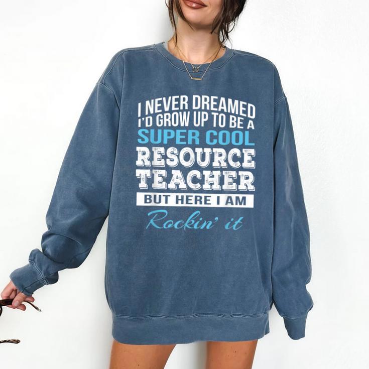 Resource Teacher Tshirt Men Women Comfort Colors Sweatshirt