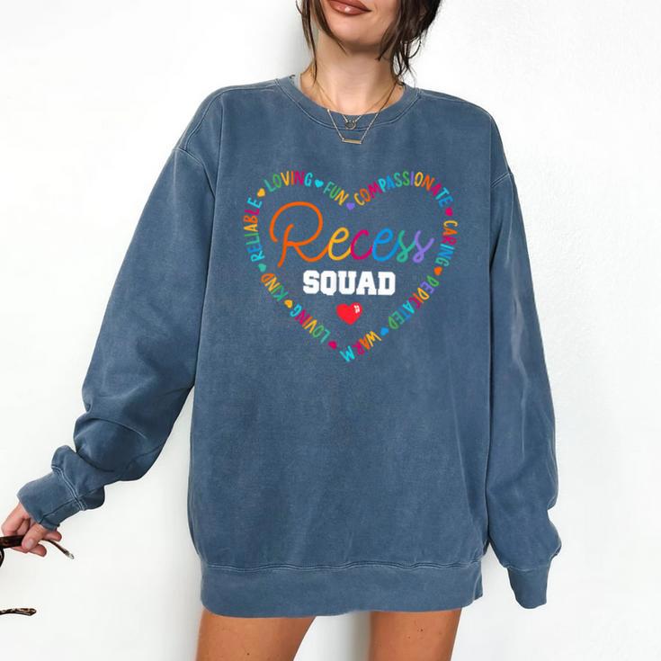 School For Teachers Students Monitor Recess Crew Team Comfort Colors Sweatshirt