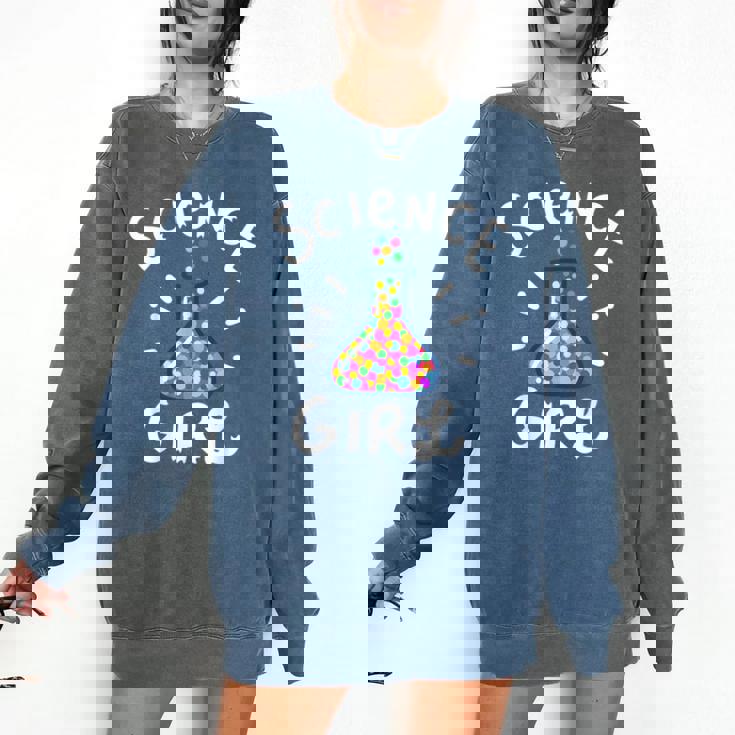 Science Girl Chemistry Biology Student Teacher Comfort Colors Sweatshirt